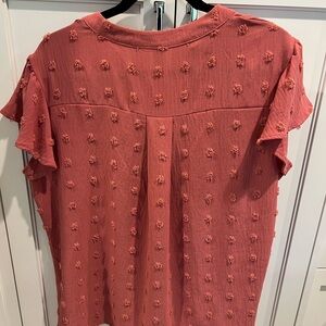 Rose Polka Dot a blouse. Size XL